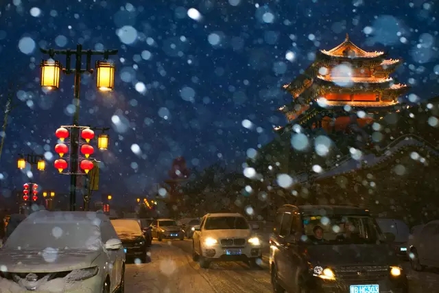 大同2018年的第一次與雪的邂逅，大同你太美了！