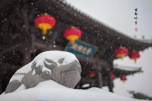 大同2018年的第一次與雪的邂逅，大同你太美了！