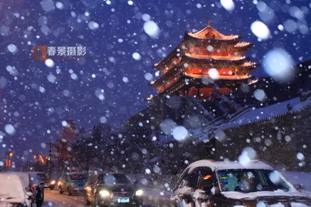 大同2018年的第一次與雪的邂逅，大同你太美了！